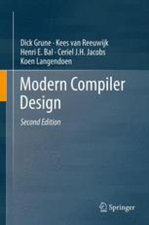 Cover of Modern Compiler Design by Dick Grune and coauthors.